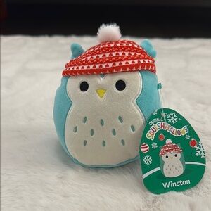 Squishmallow Winston the Owl Christmas Edition